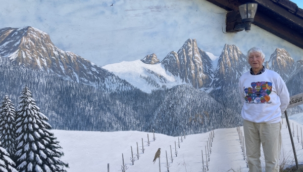 Pour le peintre Willy Läng, le village de Château-d'Oex est une toile grandeur nature